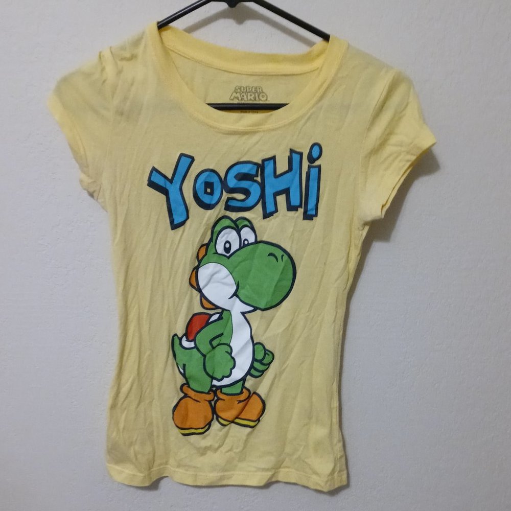 Yellow Yoshi Nintendo Graphic Tee Shirt, Yoshi Character Video Game Shirt